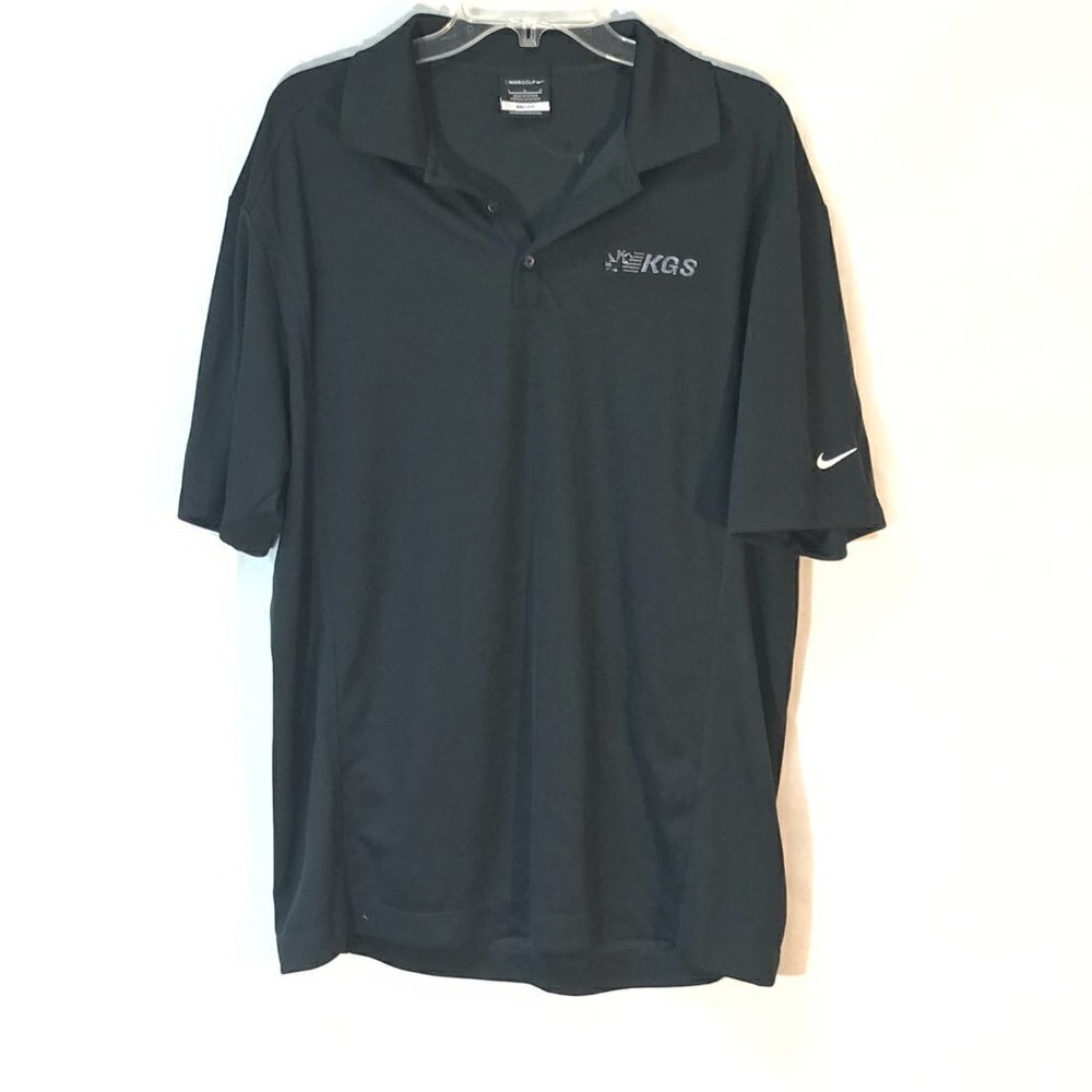 NIKE Golf Polo Button Up Sports Athletic Resort Short Sleeve Golfing Club Tee